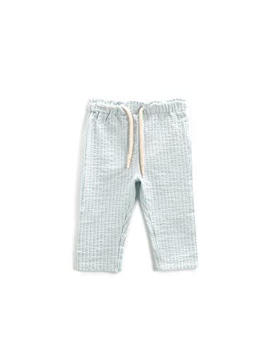 Koton Spodnie chłopięce Slim Fit Drawstring Textured Casual Pants, Niebieski pasek (6s3), 6-9 miesi?cy