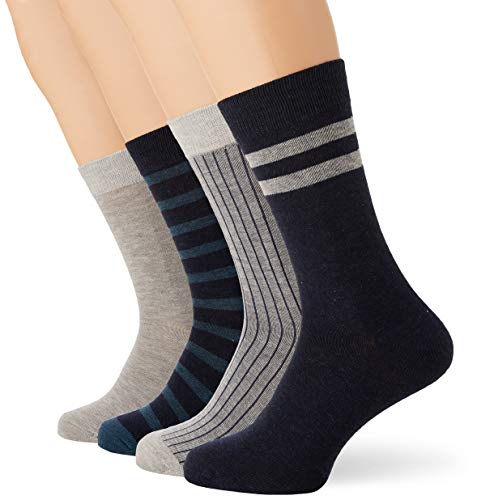 Dim Skarpety Ecodim Style Bawełna Mężczyźni x4, Wielokolorowy (jasnoszary mel/Jean Mel 8rj), 40/45 EU