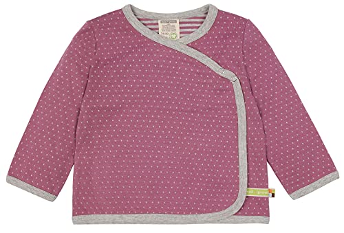 loud + proud Dziewczęca kurtka Doubleface, certyfikat GOTS, Grape, 110/116 cm