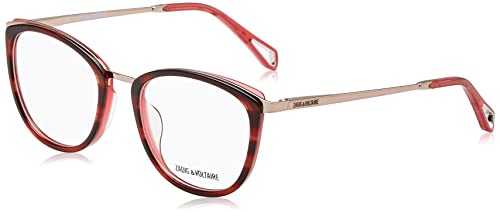 ZADIG&VOLTAIRE VZV313 Okulary, Striped Bicolor Red, 52 damskie, Striped Bicolor Red, 52