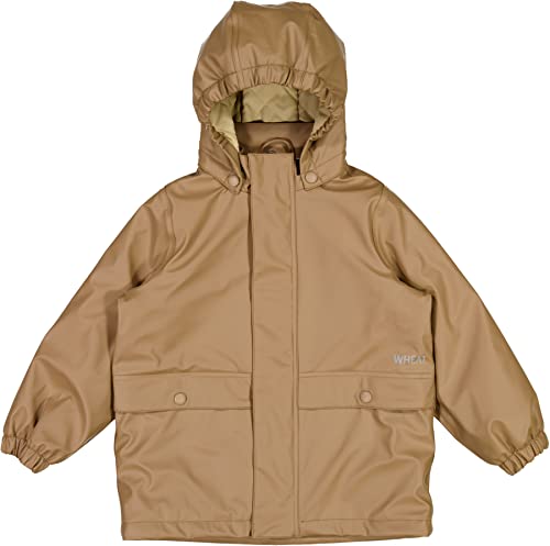 Wheat AJO Thermo Rain Coat płaszcz przeciwdeszczowy dla dzieci, uniseks, Hazel, 12 lat