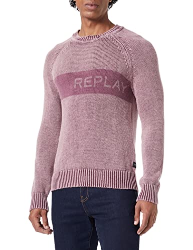 Replay Sweter męski, 278 Plum, M