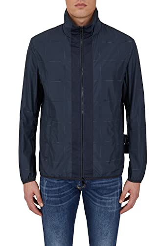 Armani Exchange Męska kurtka z logiem liniowym, z boku, Otwarta przestrzeń zewnętrzna, XL
