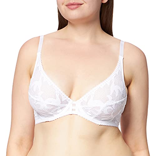 Sans Complexe Damski biustonosz z fiszbinami, Blanc Pure, 95D