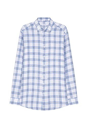 Seidensticker Męska koszula biznesowa, jasnoniebieski, 43