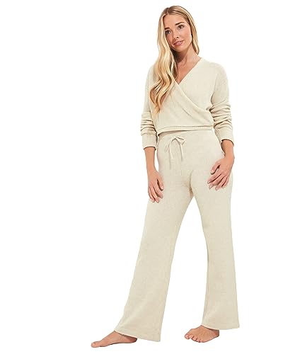 Joe Browns Damski wygodny sweter z dekoltem w serek Balerina Cover Up Top, Antyczna biel, L