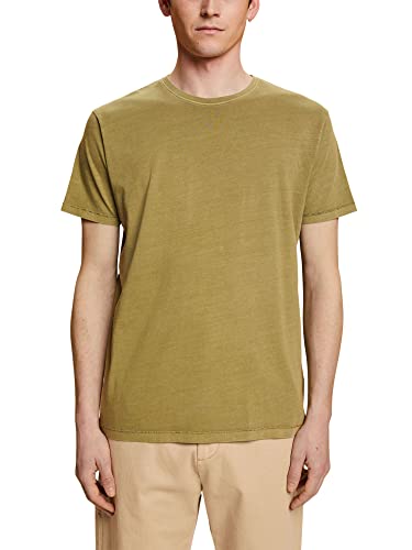 edc by ESPRIT Męski T-shirt 043CC2K304, 360/OLIVE, XL, 360/oliwkowy, XL