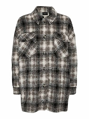 VERO MODA Vmluna Ga Noos Shacket damska kurtka, Bungee Cord/Checks:check, S