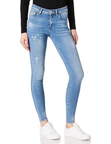 ONLY dżinsy damskie, niebieski (medium blue denim), 26W x 34L