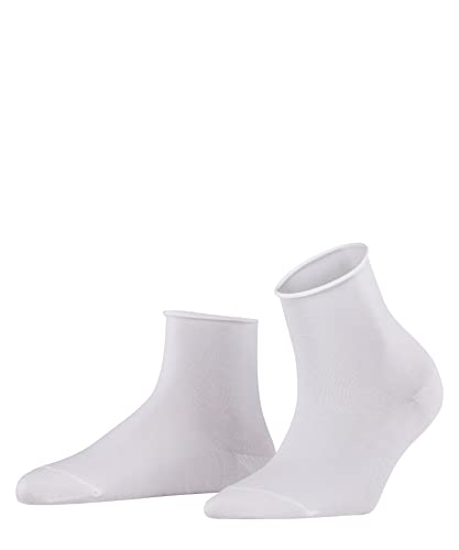FALKE Kobiety Krótkie skarpety Cotton Touch W SSO Bawełna jednokolorowe 1 Para, Biały (White 2000), 35-38