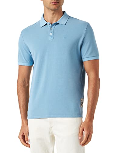 Q/S by s.Oliver Męska koszulka polo z krótkim rękawem, Niebieski 51l0, XS