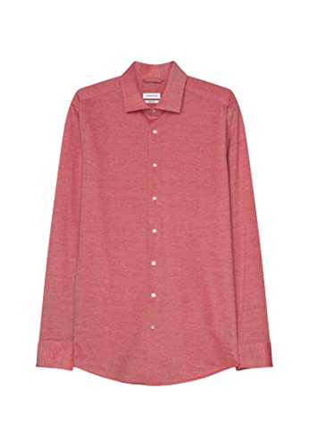 Seidensticker Męska koszula biznesowa - Regular Fit - kołnierz Kent - długi rękaw - 100% bawełna, pomarańczowy, 38