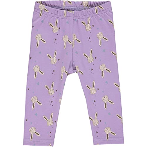 Fred's World by Green Cotton Legginsy dla dziewczynek z motywem królika, dla dziewczynek, Orchid, 62 cm