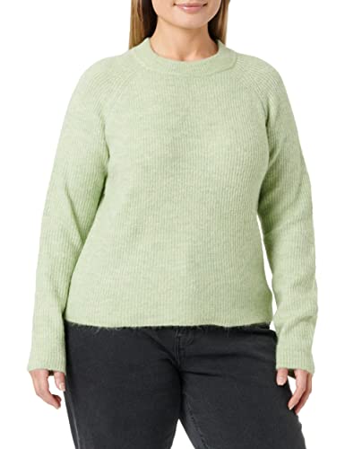 PIECES Damski sweter prążkowany, Swamp, XL