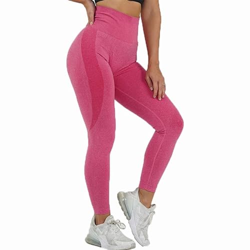EULLA Spodnie do jogi damskie Legginsy, Jasnoróżowy, M
