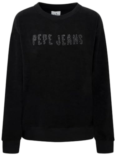 Pepe Jeans Damska bluza z kapturem Cacey, czarny (czarny), S