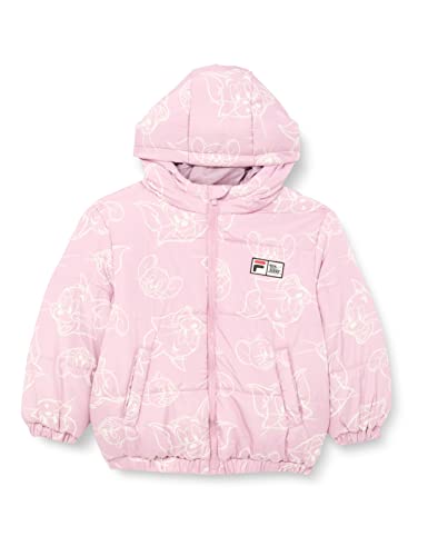 FILA Unisex dziecięca kurtka Tonk Padded, Mauve Shadow/Egret Tom & Jerry AOP, 86/92