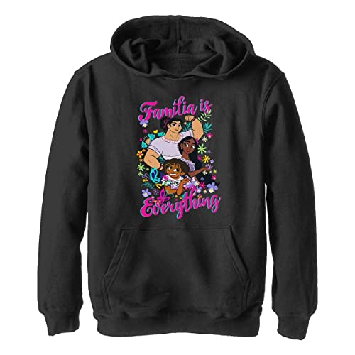 Pixar Encanto Familia is Everything Group Shot chłopięca bluza z kapturem, Czarny, XL