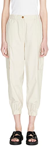 Sisley Spodnie damskie 41m6lf03d, beżowe 14z, 12, Beżowy 14Z, 64