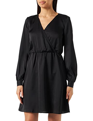 Vila Sukienka damska z wieloma rękawami L/S, czarny, 40