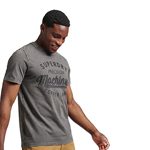 Superdry Vintage Copper Label tee Koszula męska, Washed Black, L