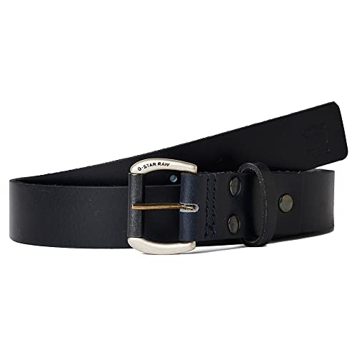 G-STAR RAW Small Dast Belt Męski pasek, Wielokolorowy (Mazaryn Blue/Black Metal 3127-3863)
