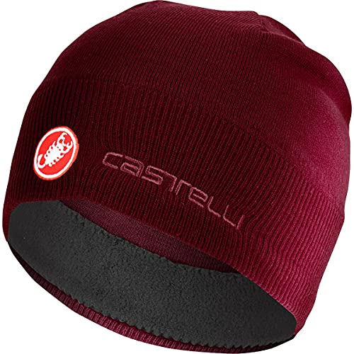 CASTELLI Gpm Beanie, Opaska sportowa Unisex Dorosły, BORDEAUX, Jeden rozmiar, BORDEAUX, rozmiar uniwersalny