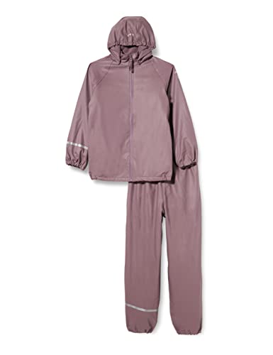 Celavi Unisex dziecięcy PU zestaw przeciwdeszczowy z recyklingu z pełną podszewką, Krajobraz księżycowy, 110 cm