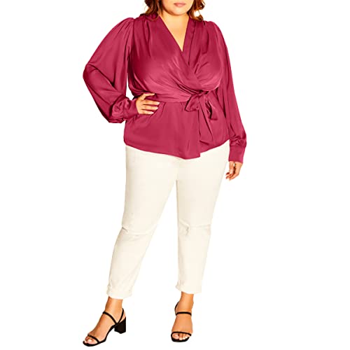 CITY CHIC Damska koszula plus size, Carmine, 40-Du?e rozmiary