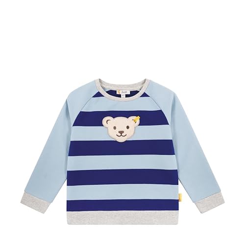 Steiff Bluza chłopięca w paski, Cashmere Blue, 110