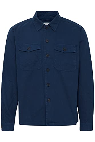 Blend Męska koszula overshirt, 194024 / Dress Blues, XL, 194024/Dress Blues, XL