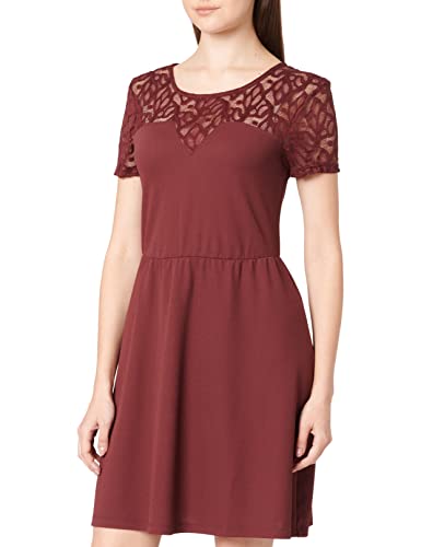 ONLY Sukienka damska ONLZIMA S/S CBO JRS sukienka, Windsor Wine, M, Windsor Wine, M