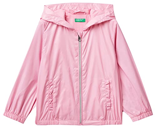 United Colors of Benetton Kurtka międzyokresowa dla dziewczynek, Różowy Intensywny 05f, 98