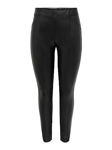 ONLY Damskie legginsy Onljessie Faux Leather OTW Noos, czarny, XXS