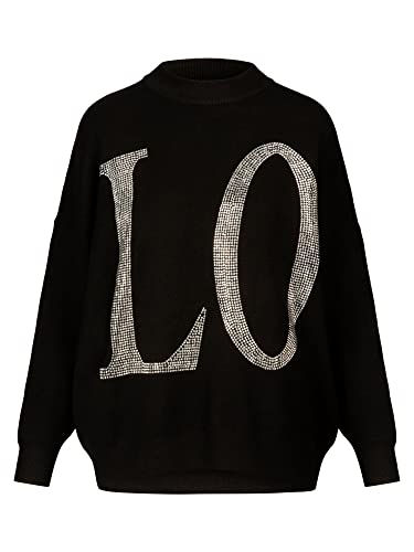 ApartFashion Damska bluza dresowa, czarna, normalna Alpha