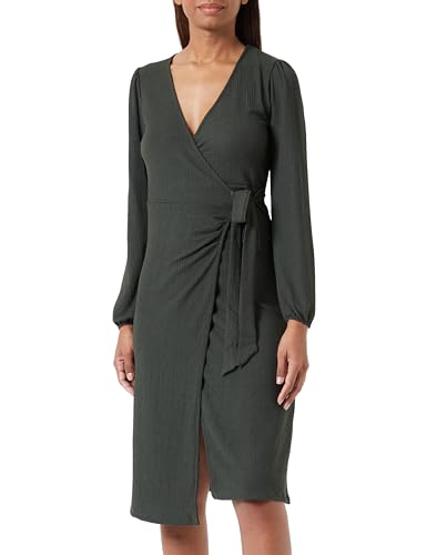 Bestseller A/S Onlmerle L/S Wrap Midi Dress JRS sukienka kopertowa, Duffel Bag, XXS