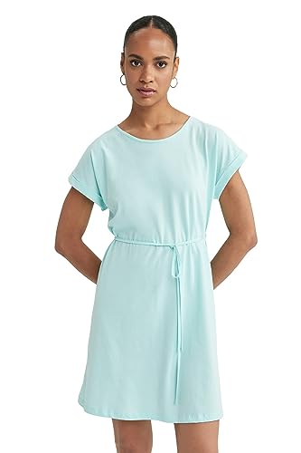 DeFacto Damska sukienka letnia – Bodycon sukienka damska, stylowa i elegancka – letnia sukienka dla kobiet, kobieca i wygodna sukienka, woda, S
