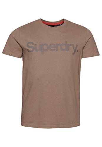 Superdry Koszulka męska z nadrukiem, Kamień Dark Grey, 3XL