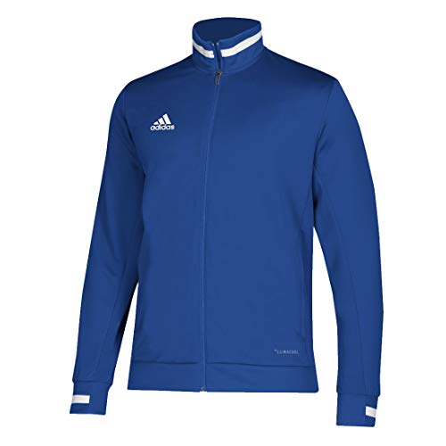 adidas Męska kurtka T19 sportowa z zamkiem błyskawicznym poli (Royal, S) płaszcz, Königsblau, S