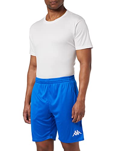 Kappa Męskie szorty z logo Zenio, niebieski, S