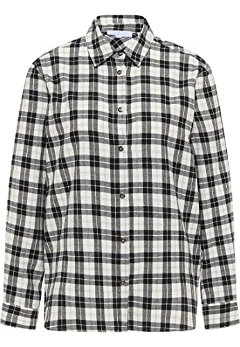 Boline Damska koszula bawełniana 80632447, niebieska wełna biała, M, Niebieski, wełniany biały, M