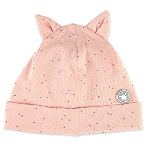 Sigikid Czapka z bawełny ekologicznej dla noworodków, dziewcząt i chłopców w rozmiarach od 34 do 40, Rosa
