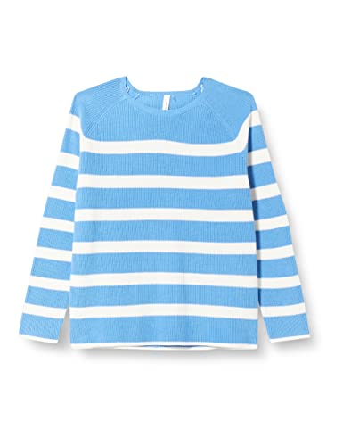 GERRY WEBER Edition Sweter damski 978006-44701, niebieski/ecru/biały w prążki, 38, Niebieski/Ecru/Bia?e paski, 38