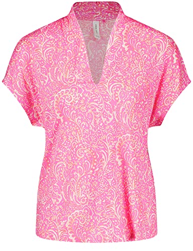 GERRY WEBER Edition Damska koszulka 870047-44114, fioletowa/różowa/czerwona/pomarańczowa, nadruk: 36, liliowy/różowy/czerwony/pomarańczowy nadruk, 36