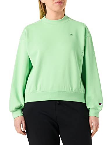 Champion Damska bluza Rochester 1919 Tonal C-Logo Crewneck z okrągłym dekoltem, jasnozielona (SMG), XL, jasnozielony (Smg), XL
