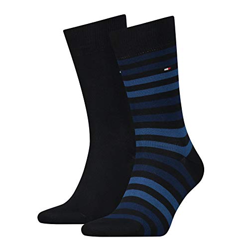 Tommy Hilfiger CLSSC Sock, 39-42 (Pakiet 2) Męski Niebieski, Niebieski (Dark Navy), 39-42 EU