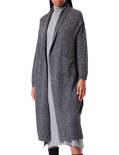 United Colors of Benetton Sweter damski kardigan, Ciemnoszary melange 744, S