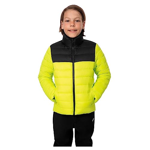 4F JUNIOR Kurtka puchowa dla dzieci, CANARY GREEN, 146