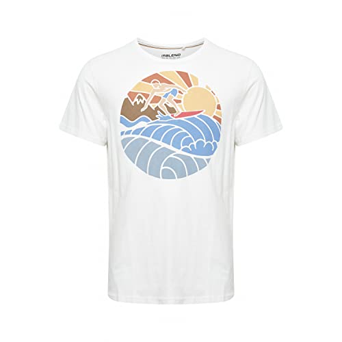 Blend Męski T-shirt T-shirt, 110602/Snow biały, XXL, 110602/Snow White, XXL