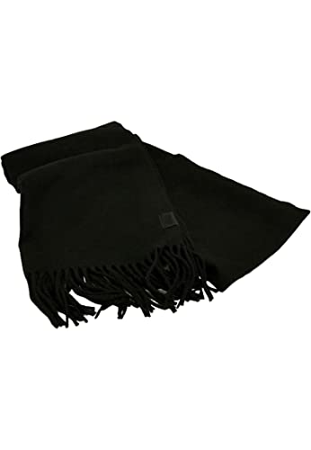 Urban Classics Szalik Basic Wool Mix Scarf unisex, czarny, jeden rozmiar